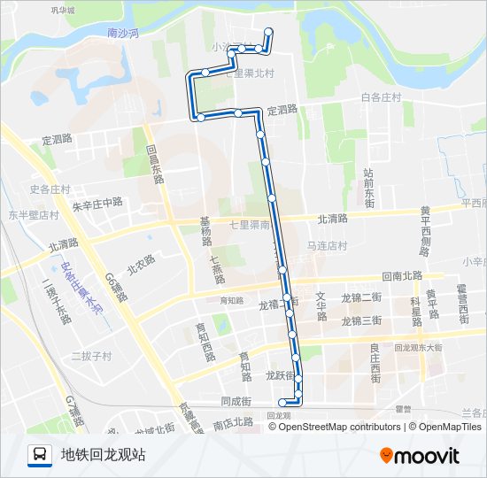 557 bus Line Map