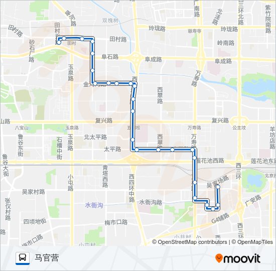 公交568路的线路图