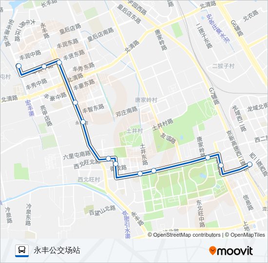 公交570路的线路图