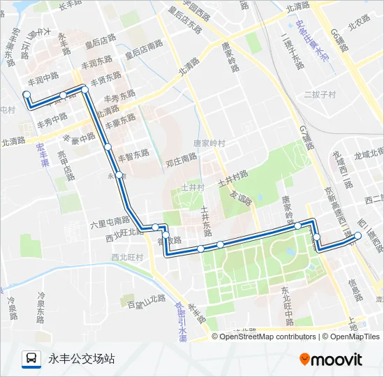 公交570路的线路图