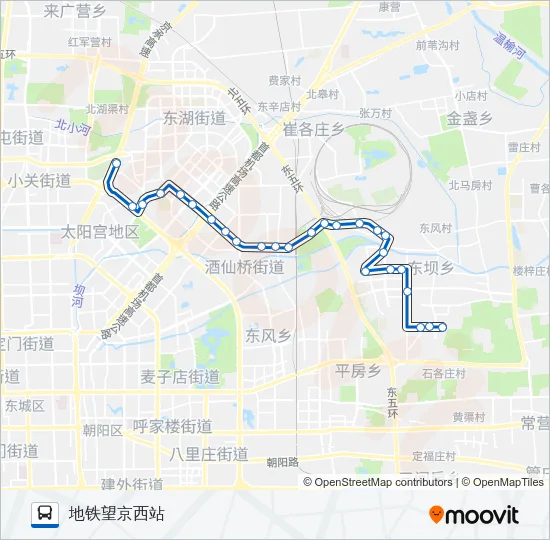 571 Bus Line Map