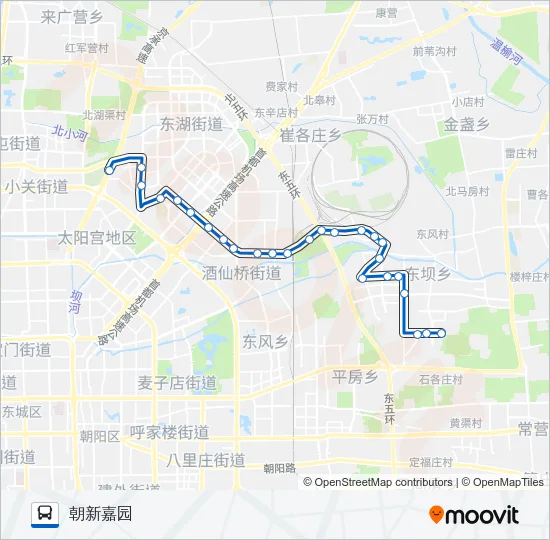 571 Bus Line Map