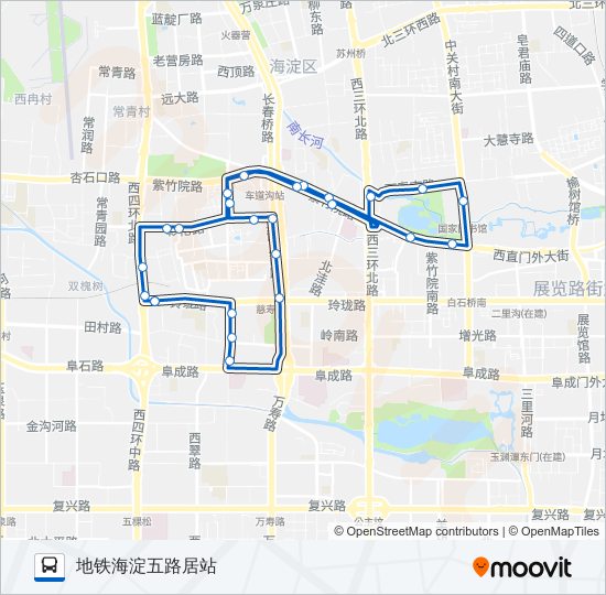 588 bus Line Map