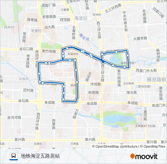 588 Bus Line Map