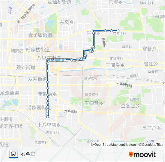 605 Bus Line Map