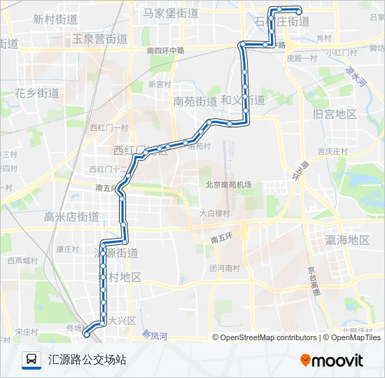公交610路的线路图