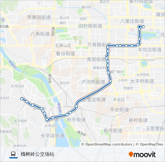 624 bus Line Map
