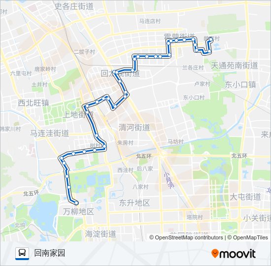 公交636路的线路图