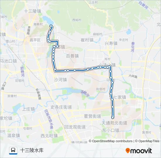 643 Bus Line Map