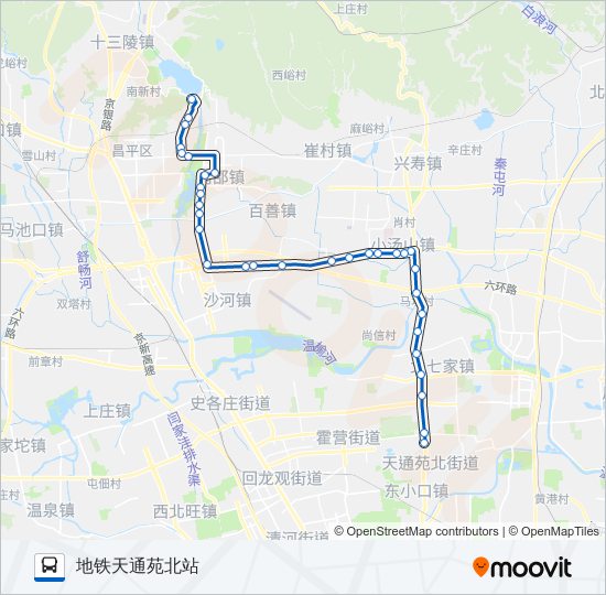 公交643路的线路图