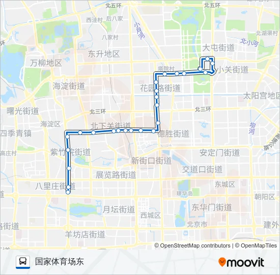 645 Bus Line Map