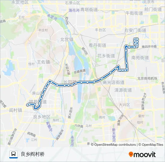 646 Bus Line Map