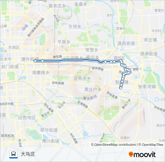 公交647路的线路图