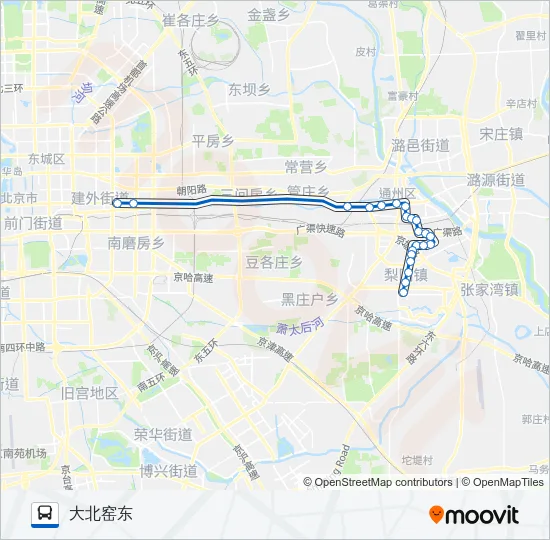647 Bus Line Map