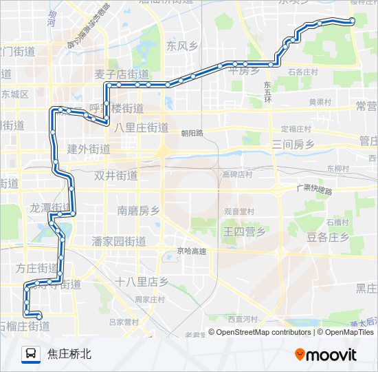 公交650路的线路图