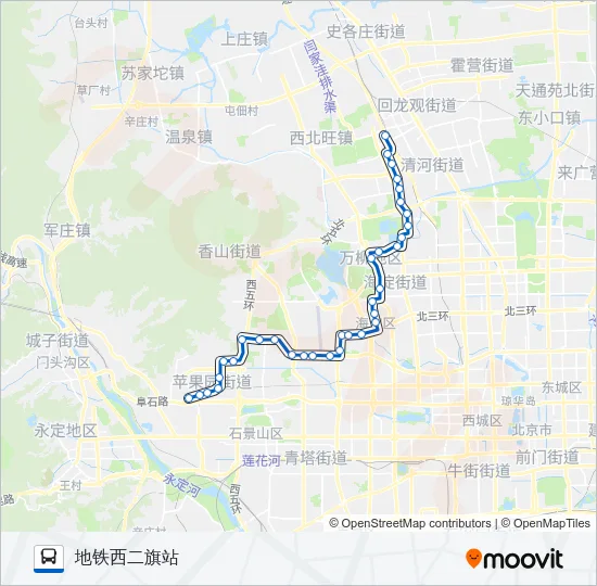 664 Bus Line Map