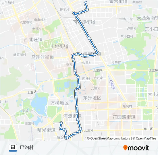 699 Bus Line Map