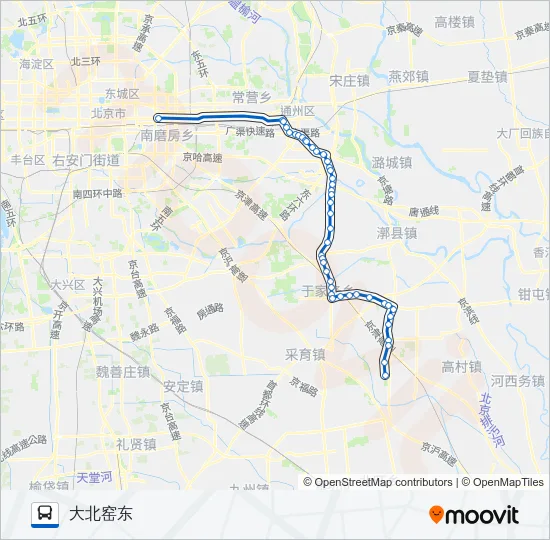 801 Bus Line Map