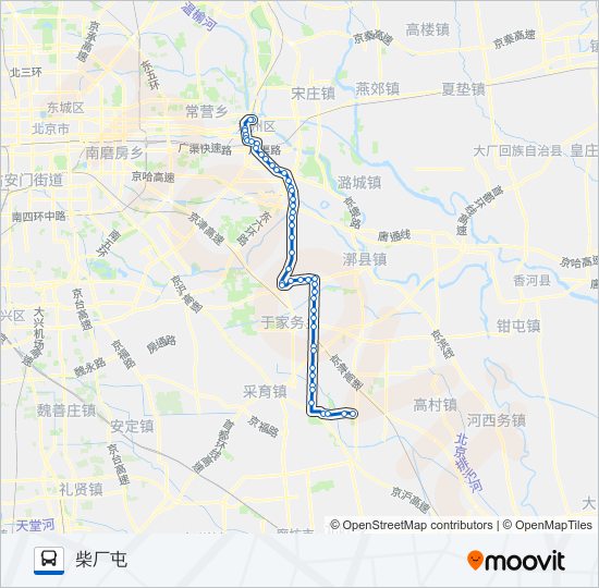 公交802路的线路图