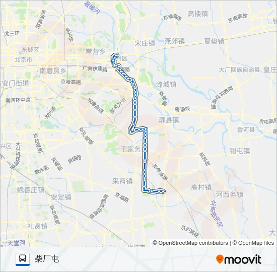 802 Bus Line Map