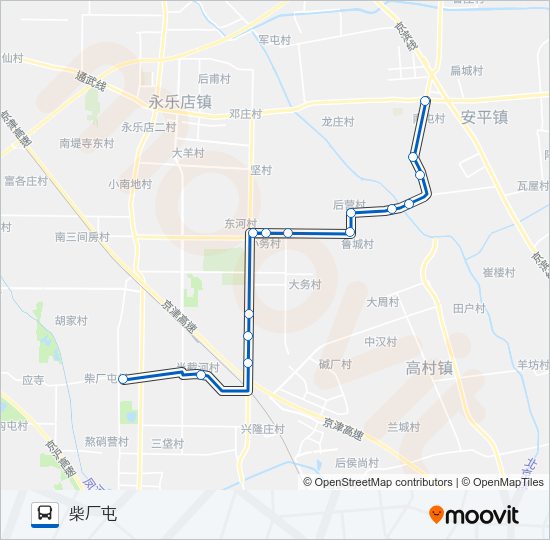 公交803路的线路图
