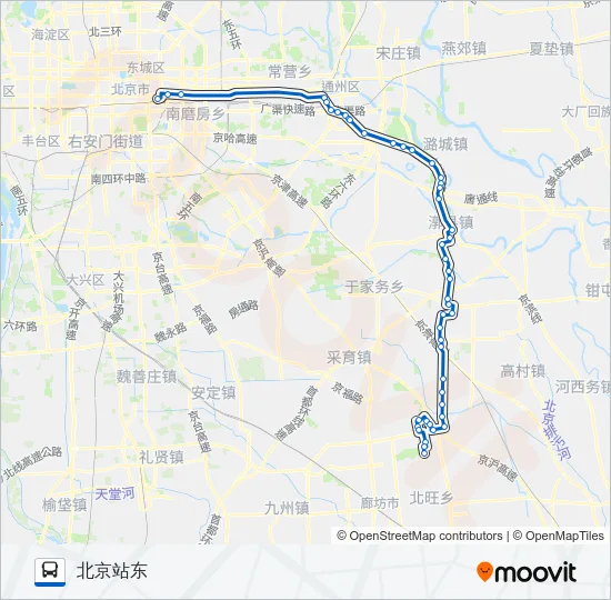 805 Bus Line Map