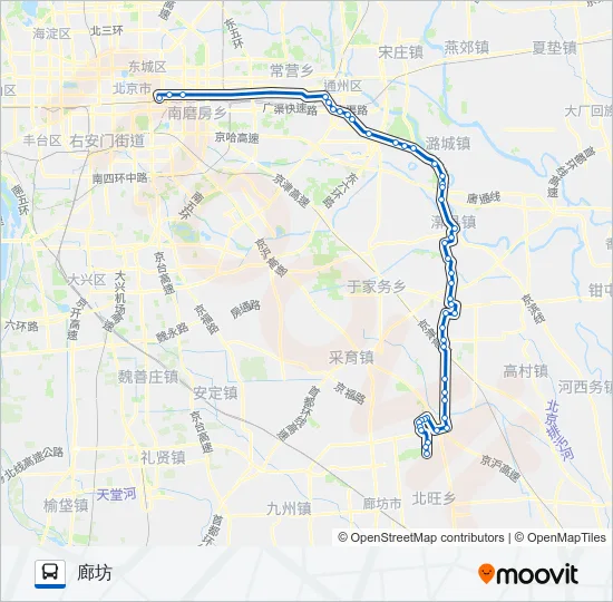 805 Bus Line Map