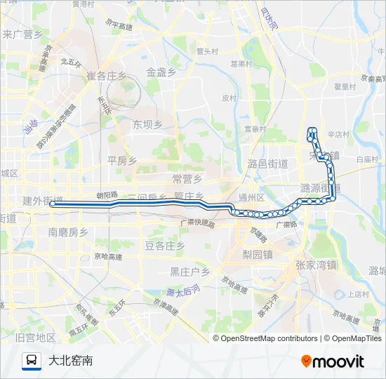 809 Bus Line Map