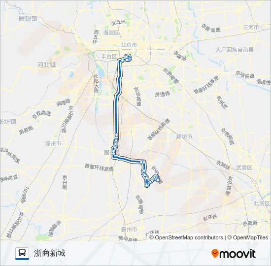 828 Bus Line Map
