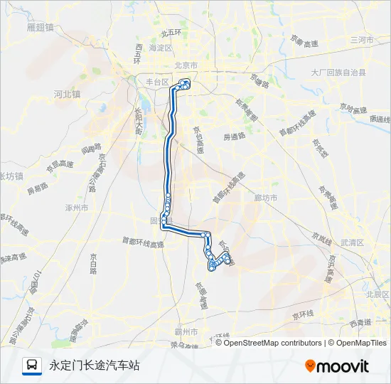 828 Bus Line Map