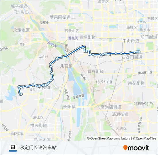 830 Bus Line Map
