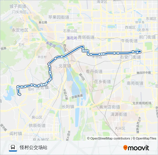 830 Bus Line Map