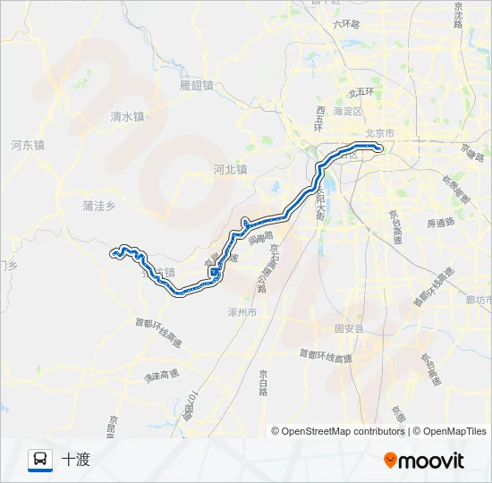 836 Bus Line Map