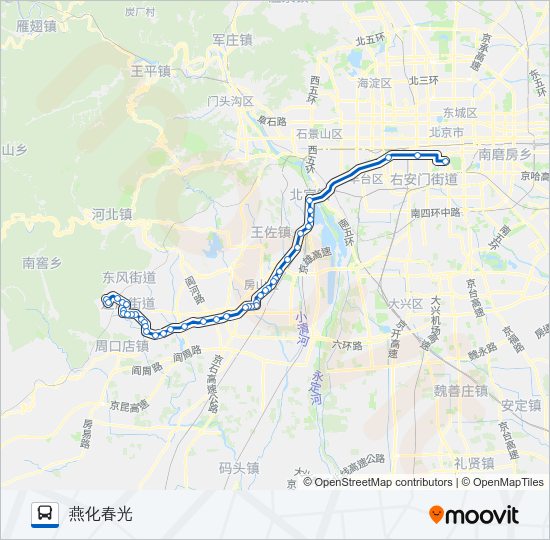 公交837路的线路图