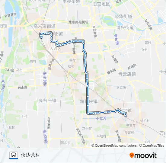 841 Bus Line Map