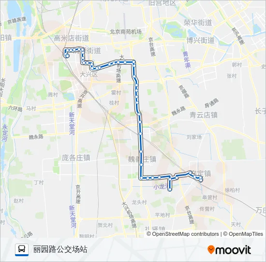 841 Bus Line Map