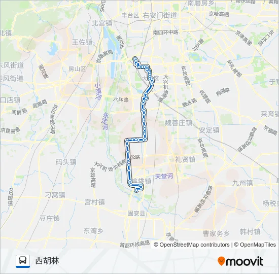 842 Bus Line Map
