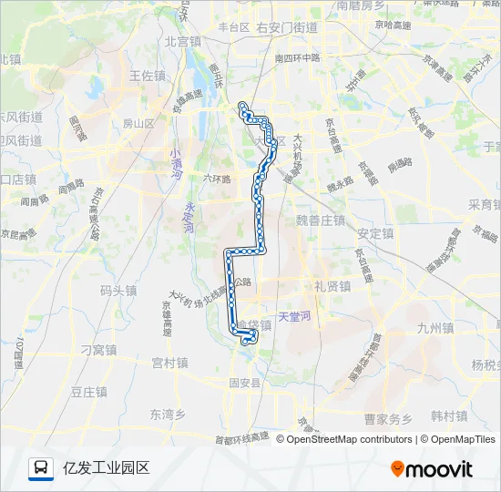 842 Bus Line Map