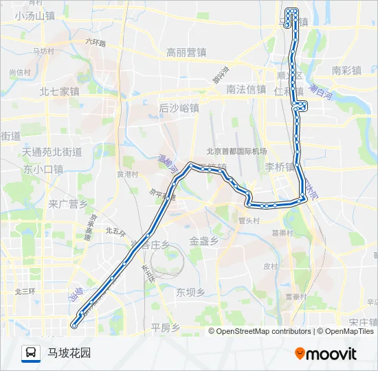 850 Bus Line Map