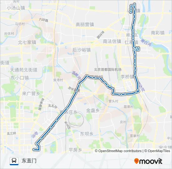 850 Bus Line Map