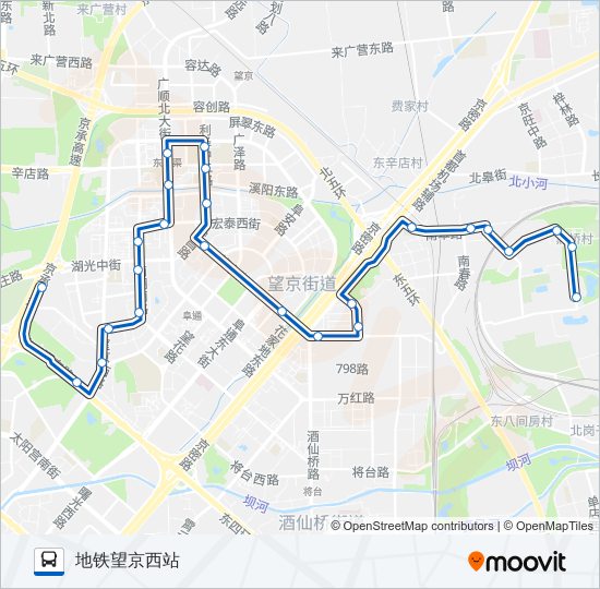 851 bus Line Map