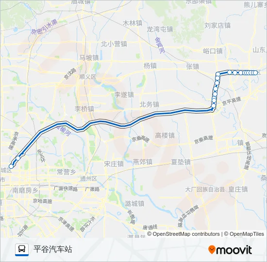 852 Bus Line Map