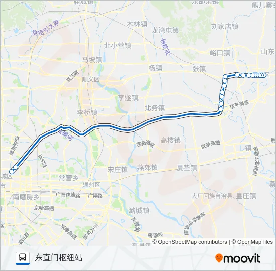 852 Bus Line Map
