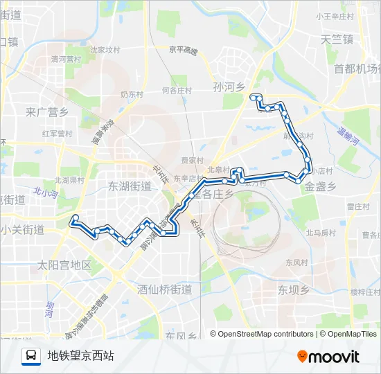 854 Bus Line Map