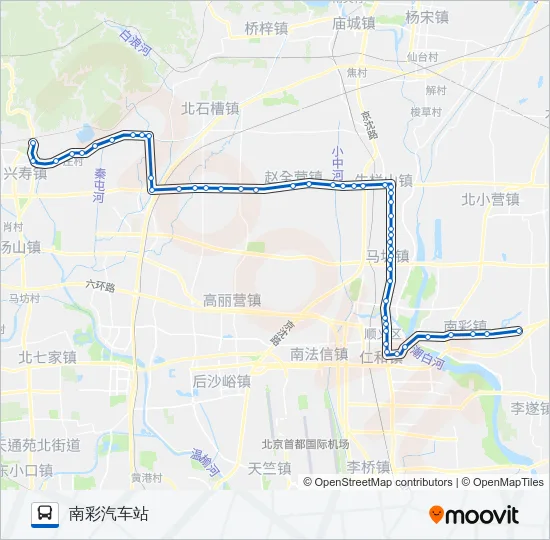 856 Bus Line Map