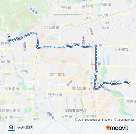 856 bus Line Map