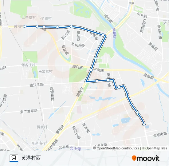 857 Bus Line Map