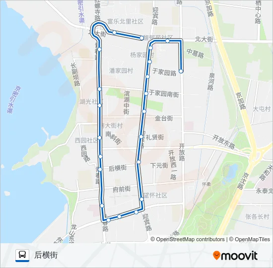 861 Bus Line Map