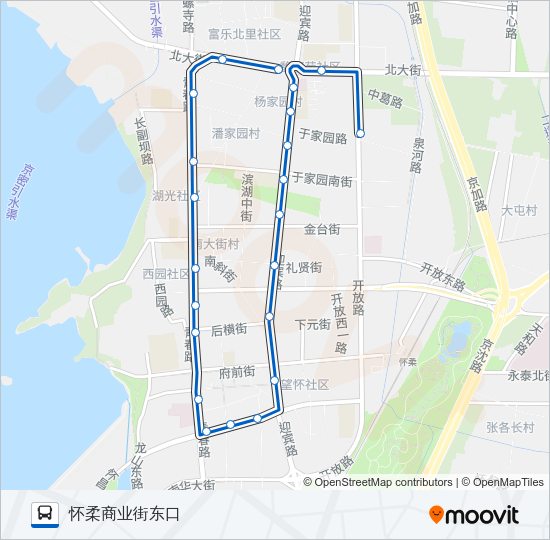 公交861路的线路图