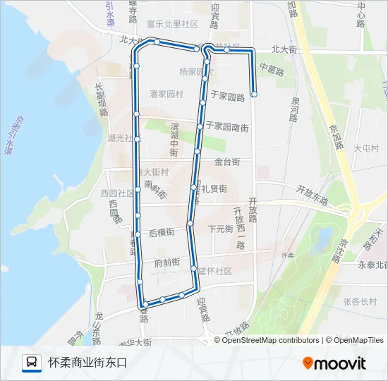 861 Bus Line Map